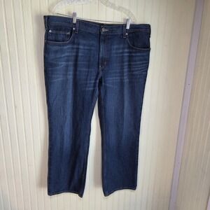 Mustang Jeans Mens 42x29 Blue Straight Leg Regular Fit Denim Cotton Pants Casual